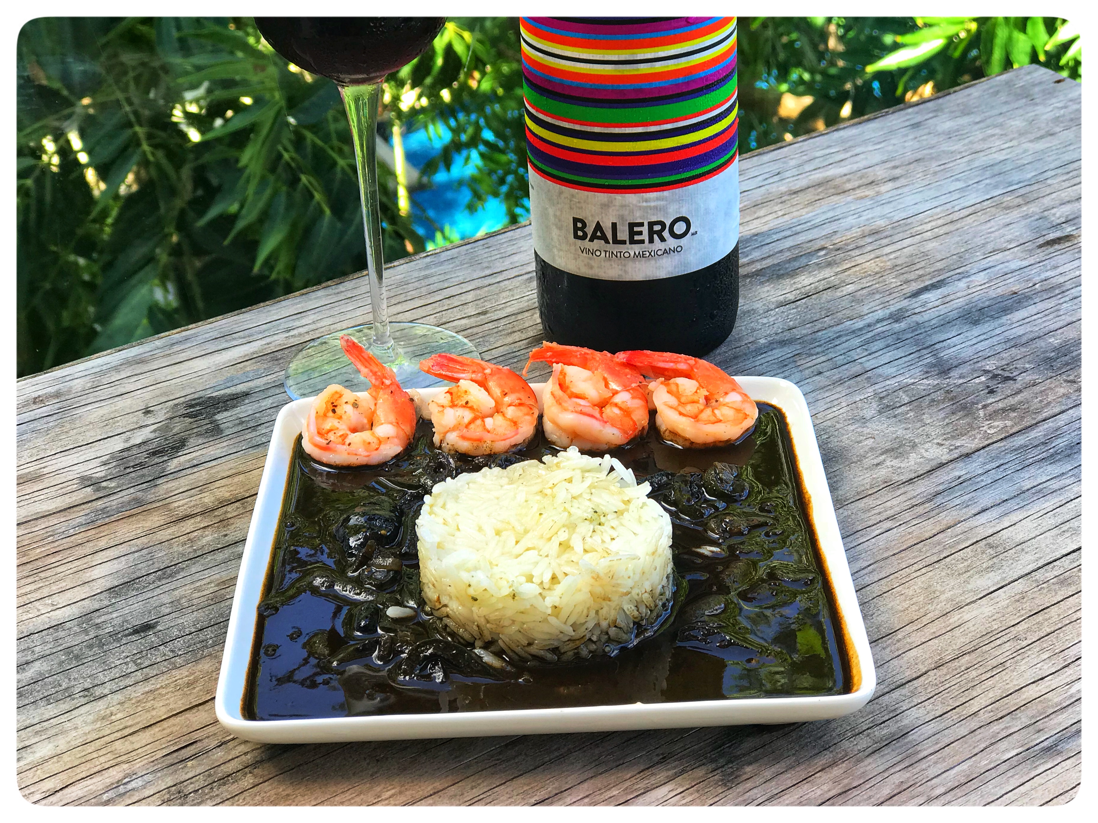 Camarones en Salsa de Mole Oaxaqueño