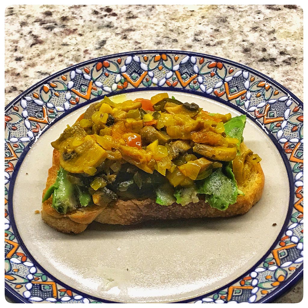 Tartine de Champiñones