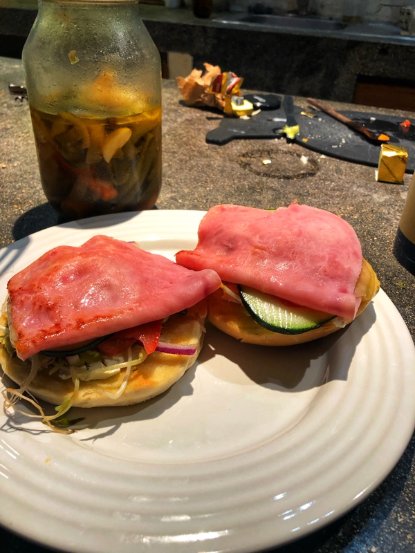 Bagel de Jamón y queso